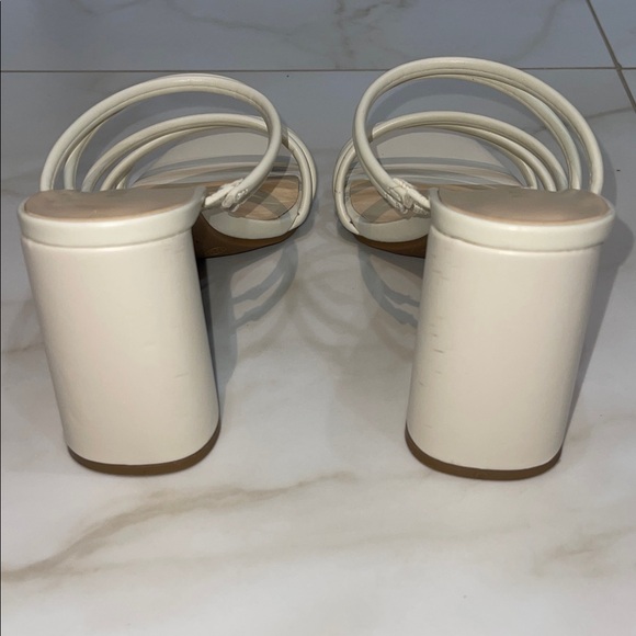 Women's Nine West Ivory Strappy Heels Size 10 - Picture 6 of 10